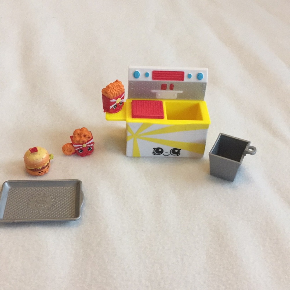 Cute shopkins fast food set